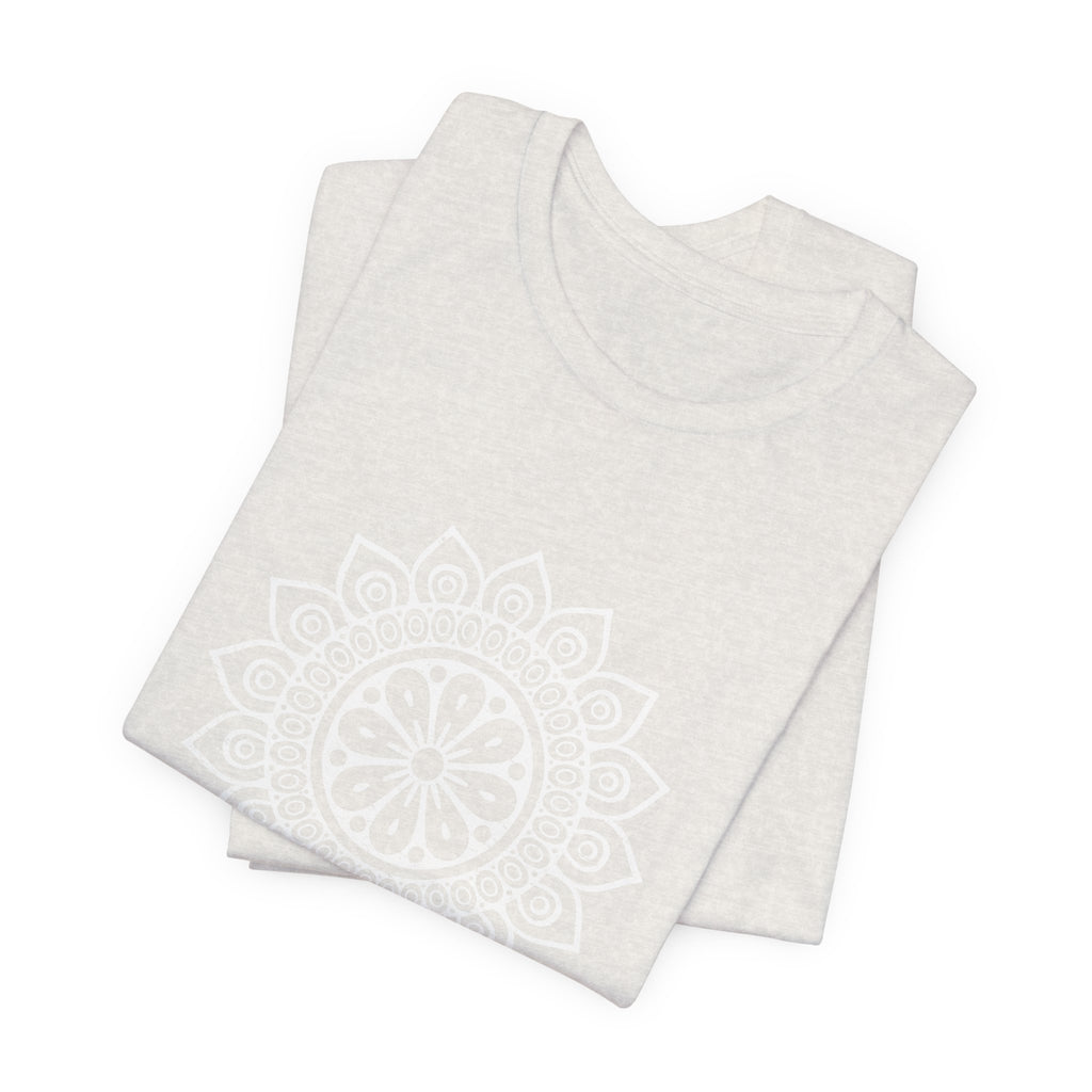 Mandala 8 Distressed T-Shirt | Spiritual Mandala Shirt — Sacred Geometry Gift Tee