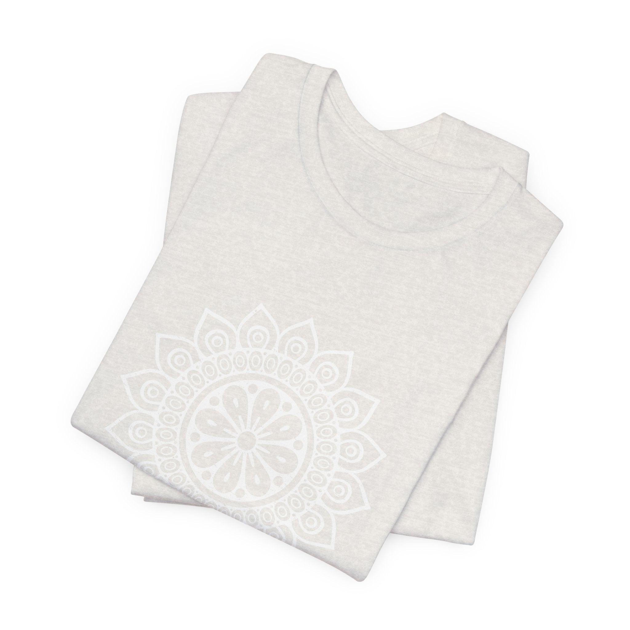Mandala 8 Distressed T-Shirt | Spiritual Mandala Shirt — Sacred Geometry Gift Tee