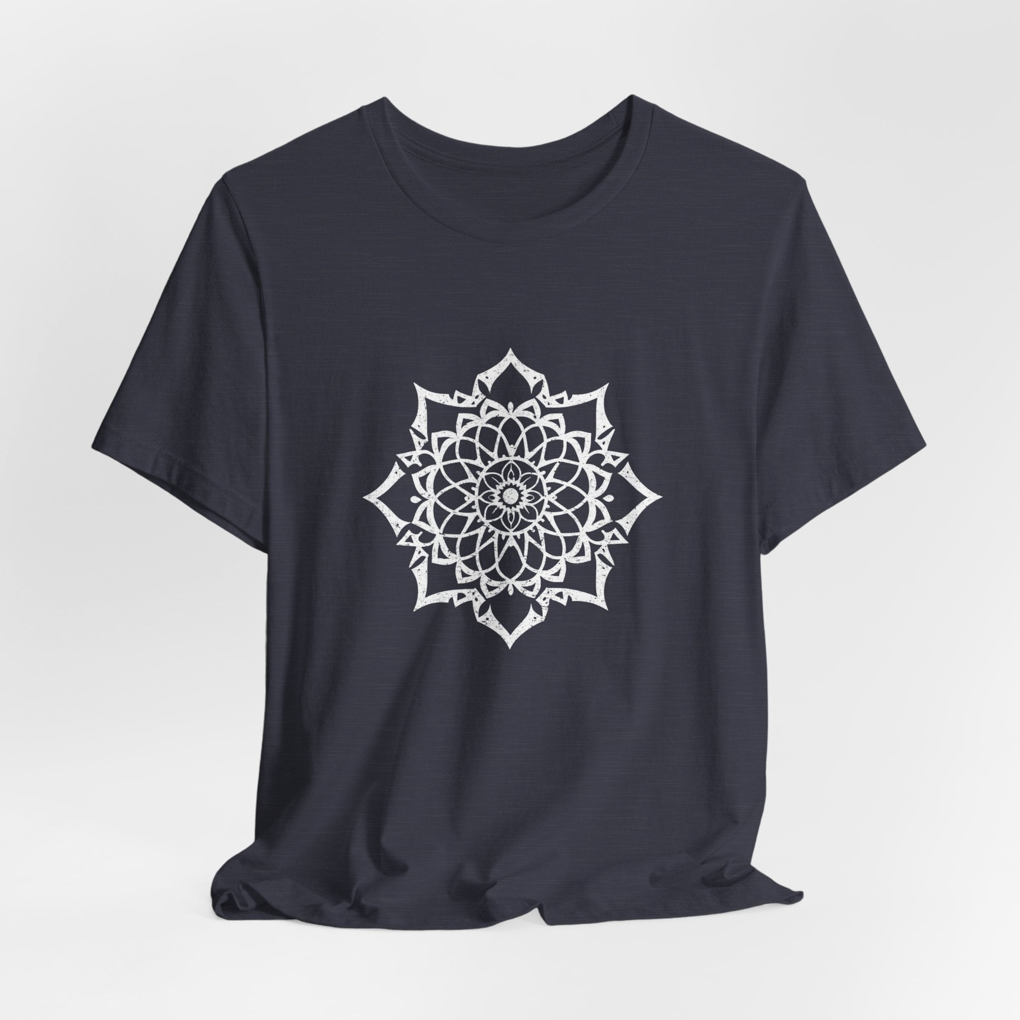 Mandala 3 Distressed T-Shirt | Spiritual Mandala Shirt — Sacred Geometry Gift Tee