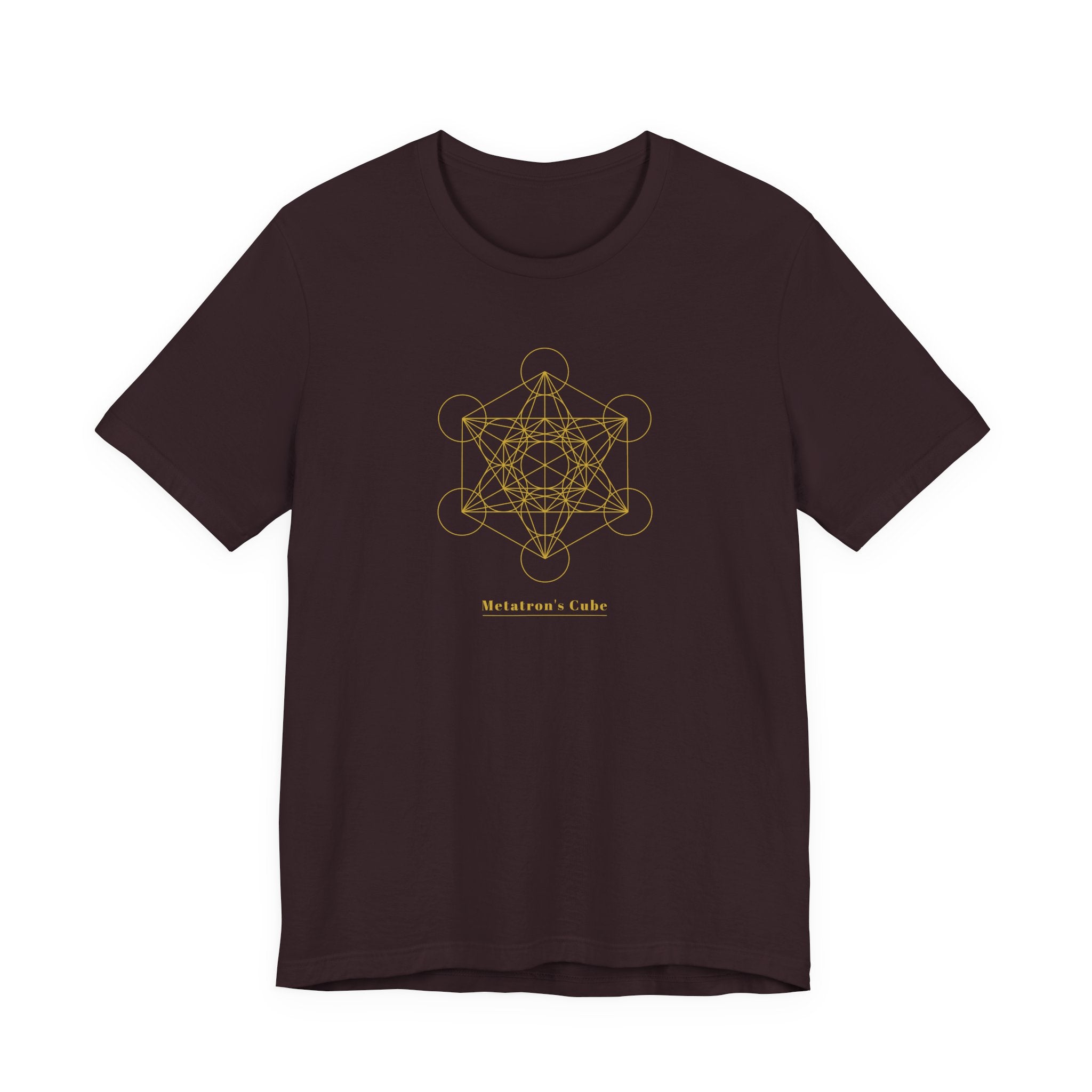 Metatron's Cube Gold Series T-Shirt | Premium Sacred Geometry Shirt — Gold Ink Archangel Tee