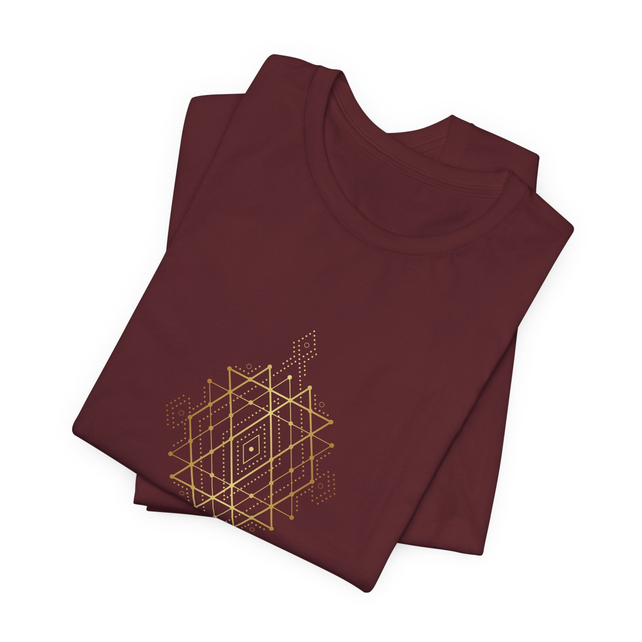 Intersecting Triangles Sacred Geometry T-Shirt | Spiritual Shirt — Sacred Math Cosmic Tee