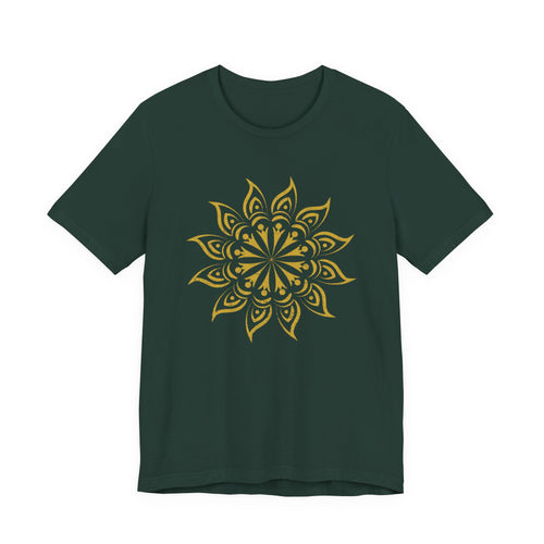 Mandala 2 Distressed T-Shirt | Spiritual Mandala Shirt — Sacred Geometry Gift Tee