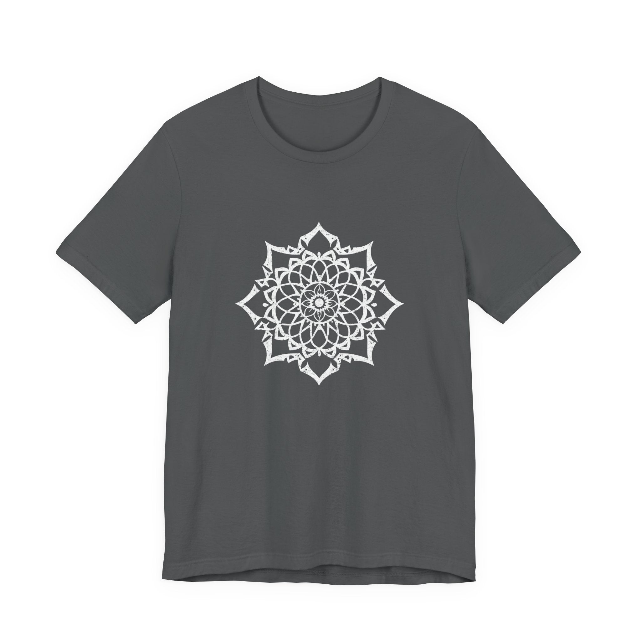 Mandala 3 Distressed T-Shirt | Spiritual Mandala Shirt — Sacred Geometry Gift Tee