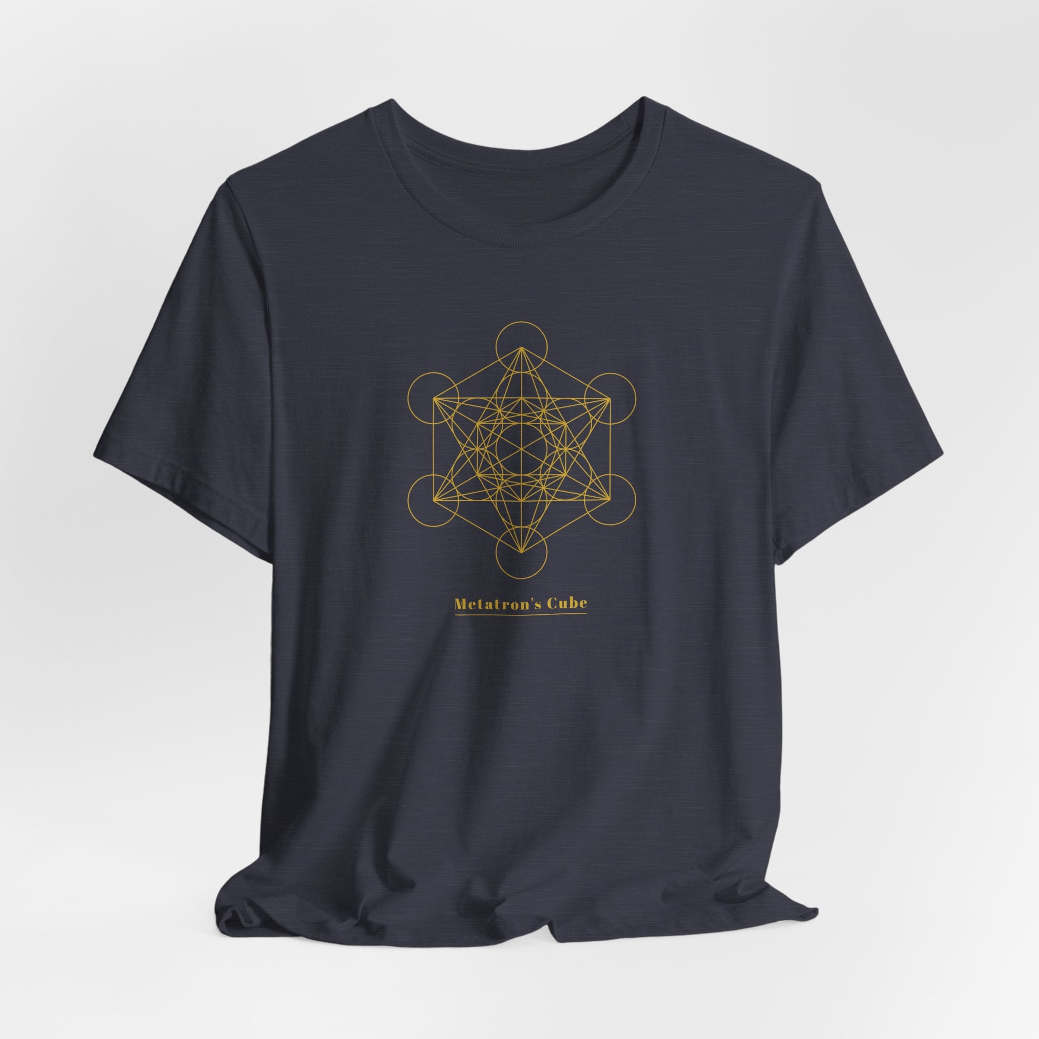 Metatron's Cube Gold Series T-Shirt | Premium Sacred Geometry Shirt — Gold Ink Archangel Tee