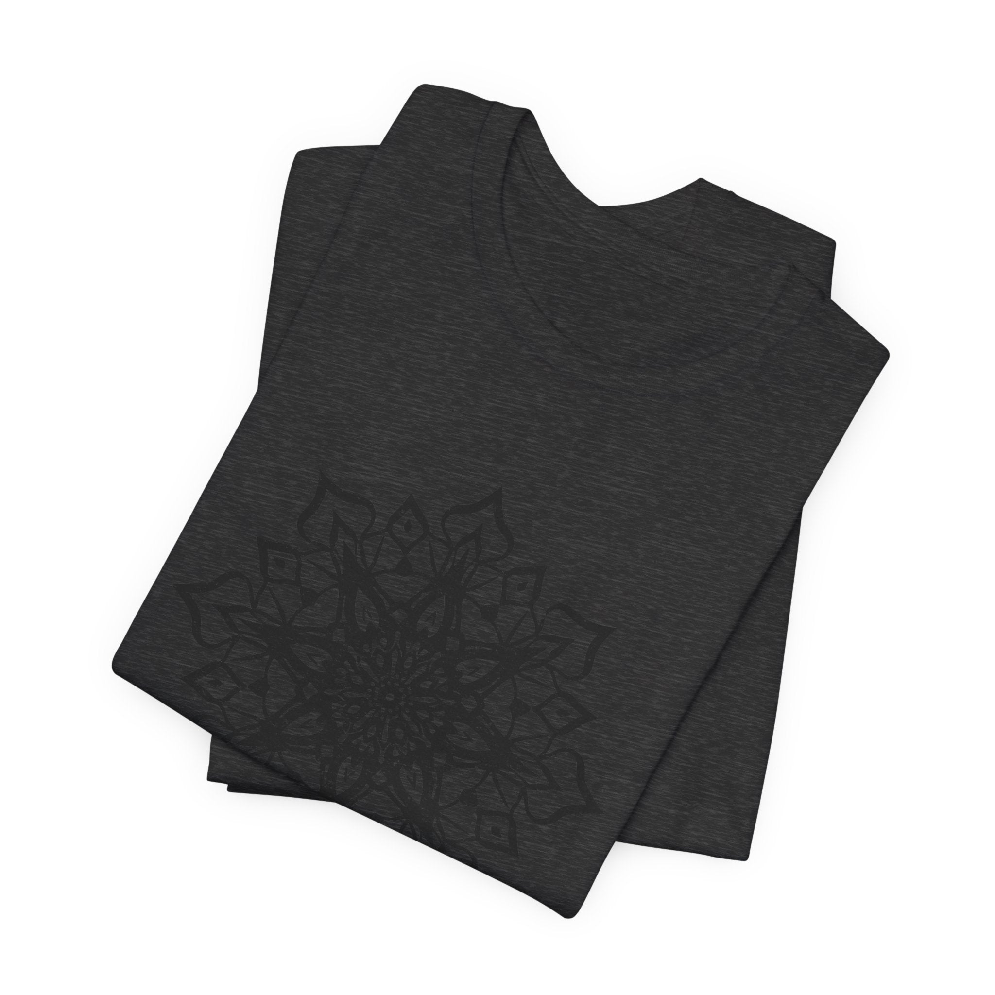 Mandala 1 Distressed T-Shirt | Spiritual Mandala Shirt — Sacred Geometry Gift Tee